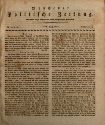 Münchener politische Zeitung (Süddeutsche Presse) Mittwoch 4. Juli 1810