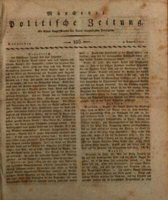 Münchener politische Zeitung (Süddeutsche Presse) Donnerstag 9. August 1810