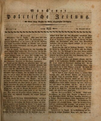 Münchener politische Zeitung (Süddeutsche Presse) Freitag 17. August 1810