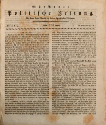 Münchener politische Zeitung (Süddeutsche Presse) Dienstag 30. Oktober 1810