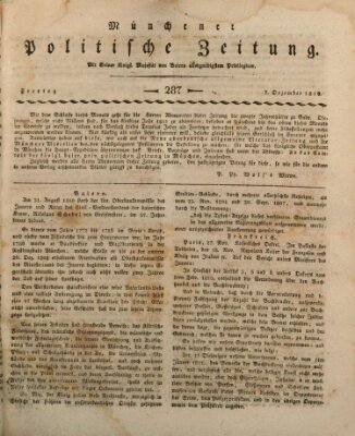 Münchener politische Zeitung (Süddeutsche Presse) Freitag 7. Dezember 1810