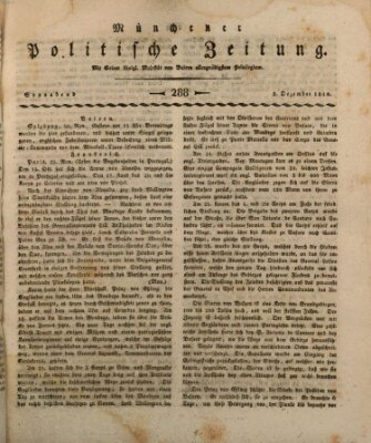 Münchener politische Zeitung (Süddeutsche Presse) Samstag 8. Dezember 1810