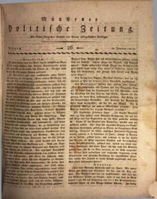 Münchener politische Zeitung (Süddeutsche Presse) Mittwoch 30. Januar 1811