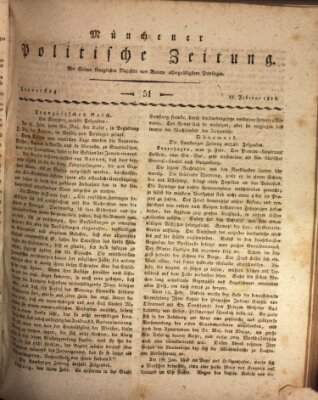 Münchener politische Zeitung (Süddeutsche Presse) Donnerstag 28. Februar 1811