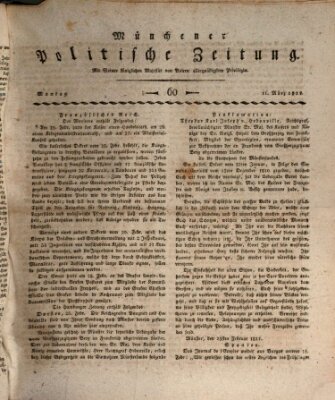 Münchener politische Zeitung (Süddeutsche Presse) Montag 11. März 1811