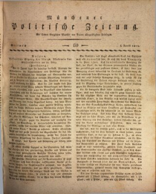 Münchener politische Zeitung (Süddeutsche Presse) Mittwoch 3. April 1811