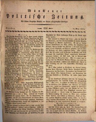 Münchener politische Zeitung (Süddeutsche Presse) Dienstag 14. Mai 1811