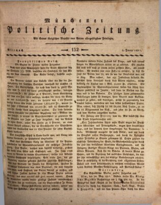 Münchener politische Zeitung (Süddeutsche Presse) Mittwoch 5. Juni 1811