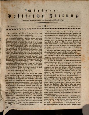 Münchener politische Zeitung (Süddeutsche Presse) Montag 17. Juni 1811