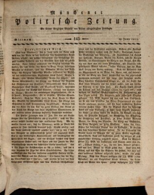 Münchener politische Zeitung (Süddeutsche Presse) Mittwoch 19. Juni 1811