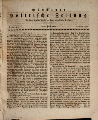 Münchener politische Zeitung (Süddeutsche Presse) Freitag 21. Juni 1811