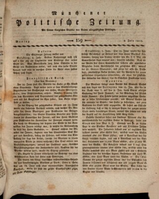 Münchener politische Zeitung (Süddeutsche Presse) Montag 8. Juli 1811