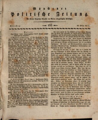 Münchener politische Zeitung (Süddeutsche Presse) Dienstag 16. Juli 1811