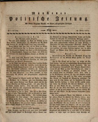 Münchener politische Zeitung (Süddeutsche Presse) Freitag 19. Juli 1811