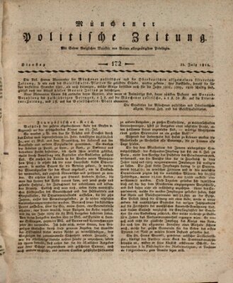 Münchener politische Zeitung (Süddeutsche Presse) Dienstag 23. Juli 1811