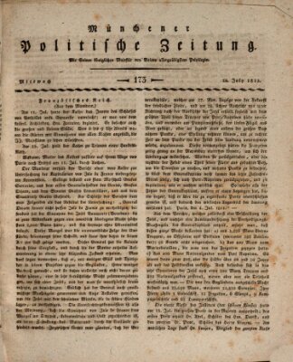 Münchener politische Zeitung (Süddeutsche Presse) Mittwoch 24. Juli 1811