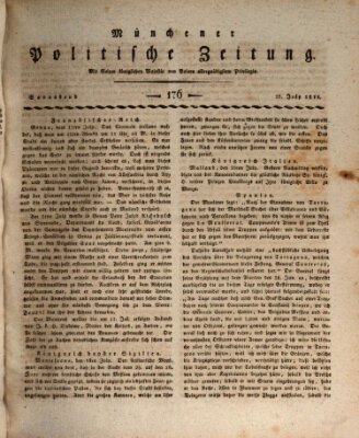 Münchener politische Zeitung (Süddeutsche Presse) Samstag 27. Juli 1811