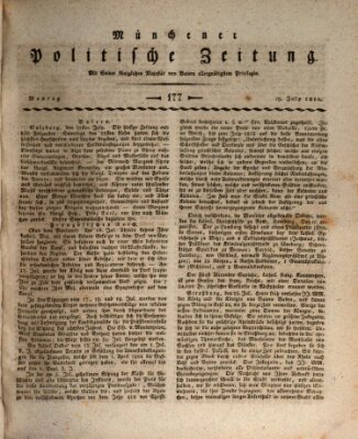 Münchener politische Zeitung (Süddeutsche Presse) Montag 29. Juli 1811