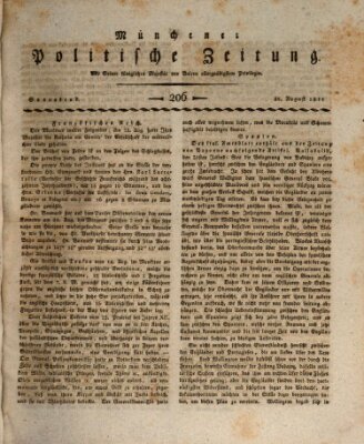 Münchener politische Zeitung (Süddeutsche Presse) Samstag 31. August 1811