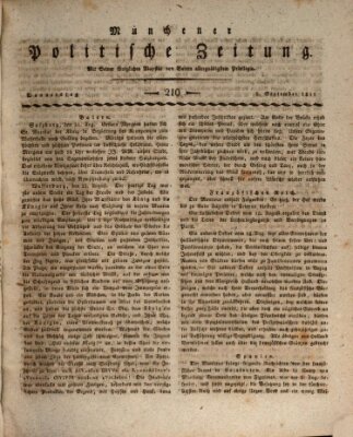 Münchener politische Zeitung (Süddeutsche Presse) Donnerstag 5. September 1811