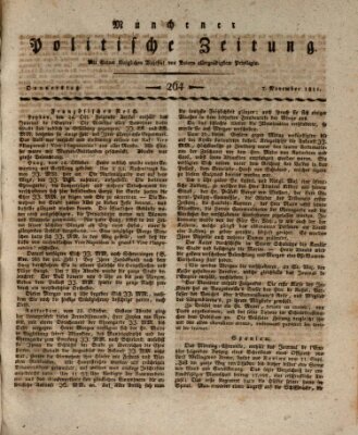 Münchener politische Zeitung (Süddeutsche Presse) Donnerstag 7. November 1811