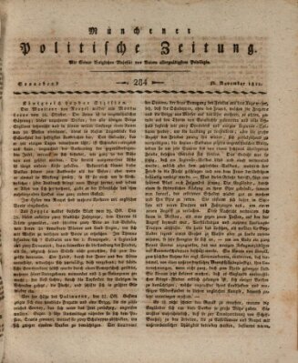 Münchener politische Zeitung (Süddeutsche Presse) Samstag 30. November 1811