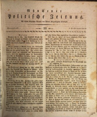 Münchener politische Zeitung (Süddeutsche Presse) Samstag 1. Februar 1812