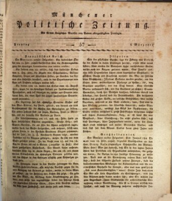 Münchener politische Zeitung (Süddeutsche Presse) Freitag 6. März 1812