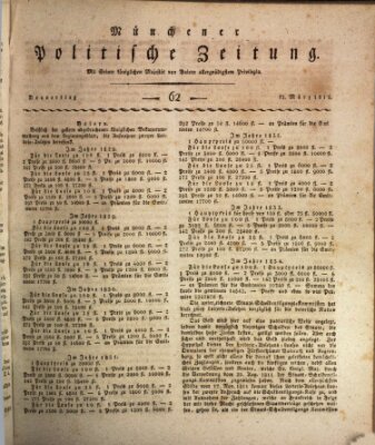 Münchener politische Zeitung (Süddeutsche Presse) Donnerstag 12. März 1812