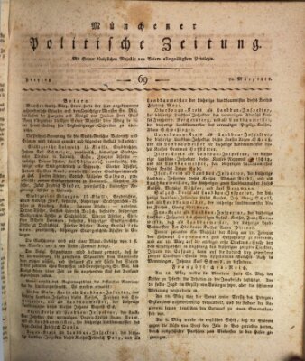 Münchener politische Zeitung (Süddeutsche Presse) Freitag 20. März 1812