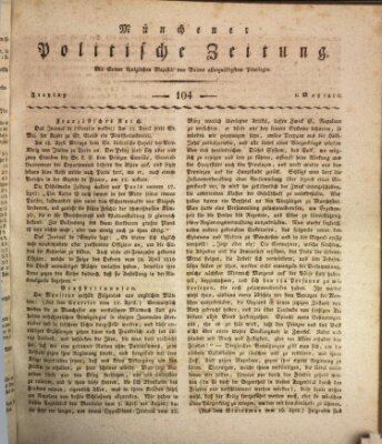 Münchener politische Zeitung (Süddeutsche Presse) Freitag 1. Mai 1812