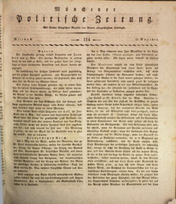 Münchener politische Zeitung (Süddeutsche Presse) Mittwoch 13. Mai 1812