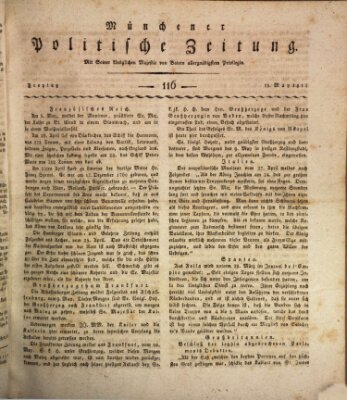 Münchener politische Zeitung (Süddeutsche Presse) Freitag 15. Mai 1812