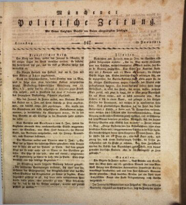 Münchener politische Zeitung (Süddeutsche Presse) Dienstag 23. Juni 1812