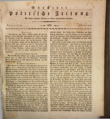 Münchener politische Zeitung (Süddeutsche Presse) Donnerstag 9. Juli 1812