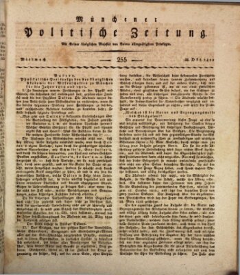 Münchener politische Zeitung (Süddeutsche Presse) Mittwoch 28. Oktober 1812