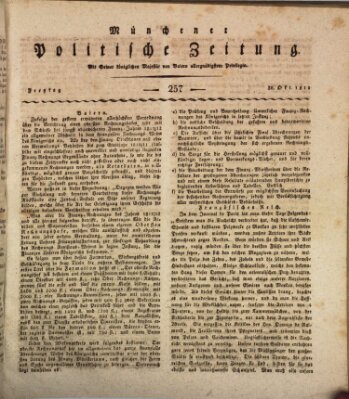 Münchener politische Zeitung (Süddeutsche Presse) Freitag 30. Oktober 1812