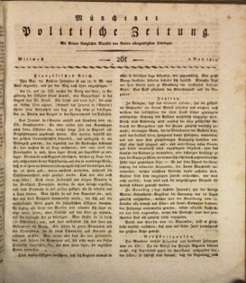 Münchener politische Zeitung (Süddeutsche Presse) Mittwoch 4. November 1812