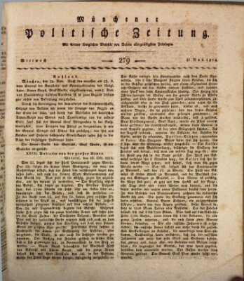 Münchener politische Zeitung (Süddeutsche Presse) Mittwoch 25. November 1812