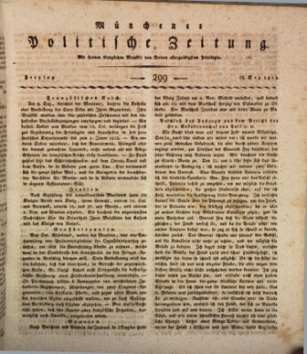 Münchener politische Zeitung (Süddeutsche Presse) Freitag 18. Dezember 1812