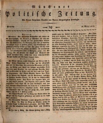 Münchener politische Zeitung (Süddeutsche Presse) Freitag 10. März 1815