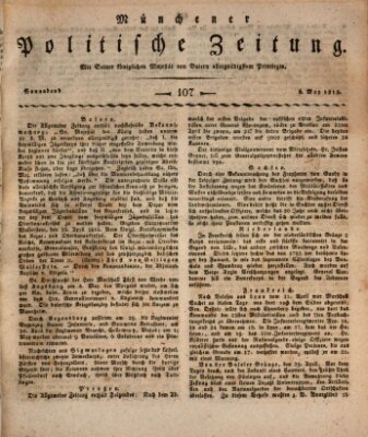 Münchener politische Zeitung (Süddeutsche Presse) Samstag 6. Mai 1815