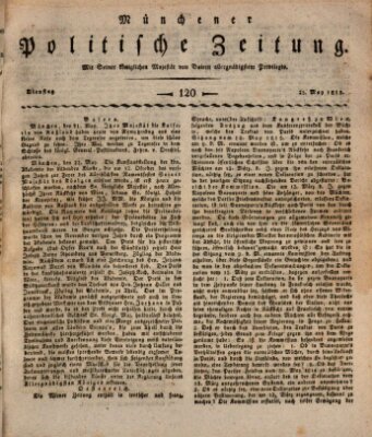 Münchener politische Zeitung (Süddeutsche Presse) Dienstag 23. Mai 1815