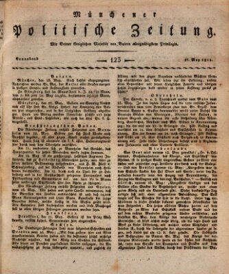 Münchener politische Zeitung (Süddeutsche Presse) Samstag 27. Mai 1815