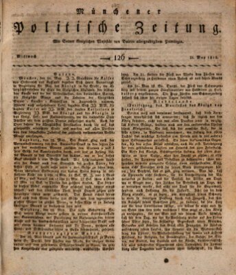 Münchener politische Zeitung (Süddeutsche Presse) Mittwoch 31. Mai 1815