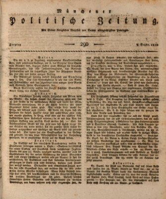 Münchener politische Zeitung (Süddeutsche Presse) Freitag 8. Dezember 1815