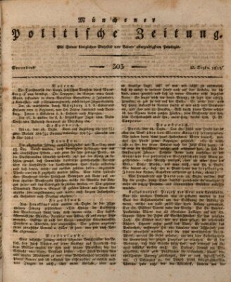 Münchener politische Zeitung (Süddeutsche Presse) Samstag 23. Dezember 1815