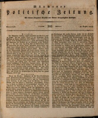 Münchener politische Zeitung (Süddeutsche Presse) Samstag 30. Dezember 1815