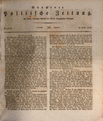 Münchener politische Zeitung (Süddeutsche Presse) Dienstag 27. Februar 1816