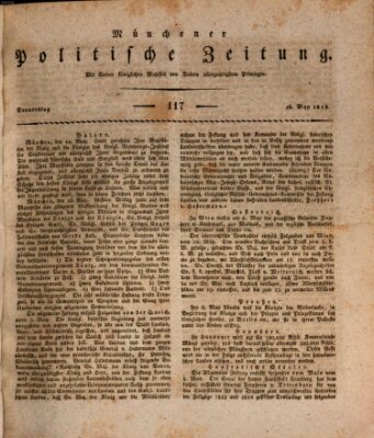 Münchener politische Zeitung (Süddeutsche Presse) Donnerstag 16. Mai 1816